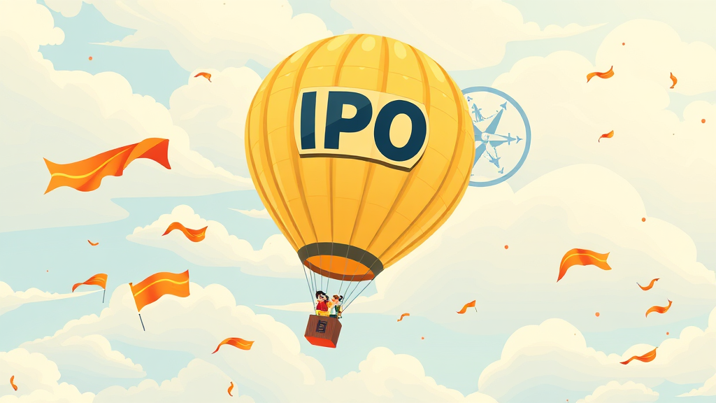 향후 IPO 시장 전망 (illustration 스타일)