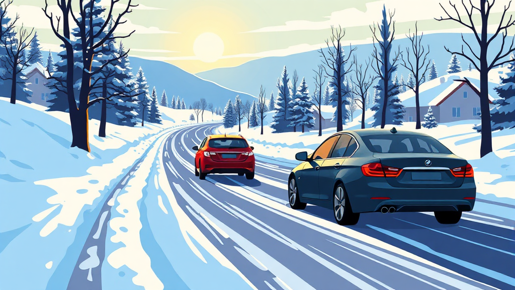 윈터 타이어, 어떻게 관리해야 오래 쓸까? (cartoon 스타일)