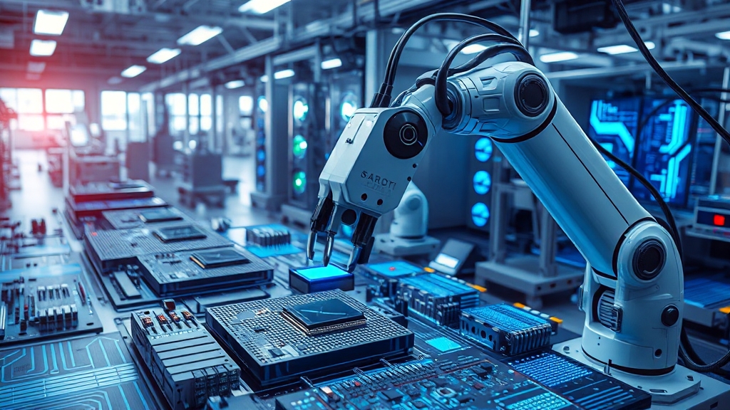 AI 제조 생태계 확장 및 영향 (realistic 스타일)