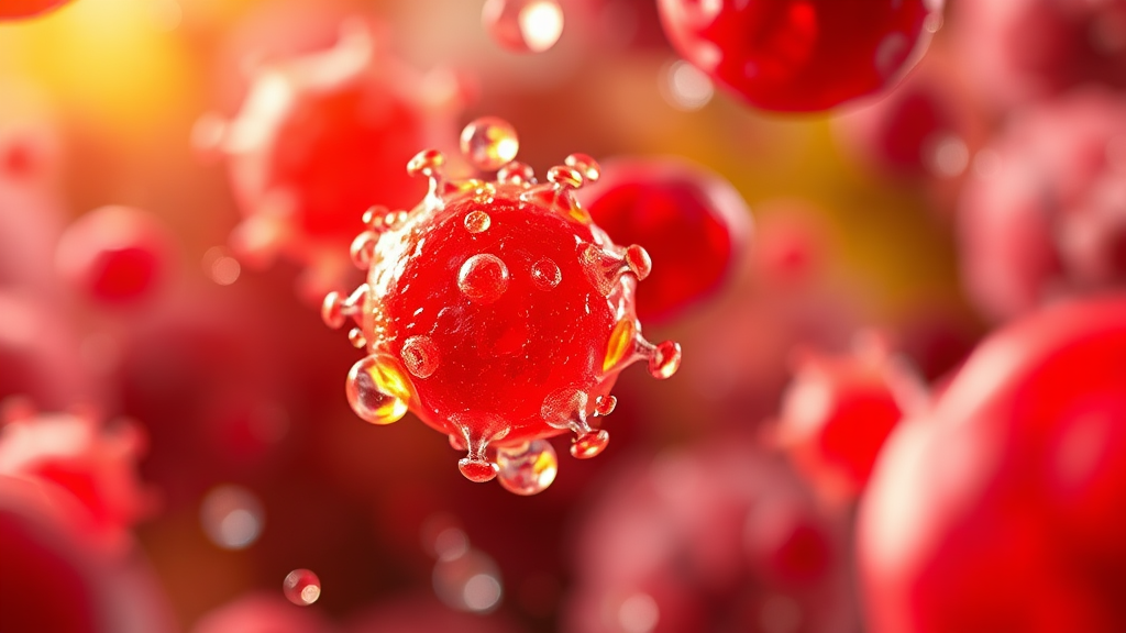 호관원 알부민 주요 성분 분석 (realistic 스타일)