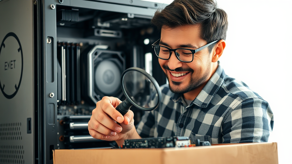 조립 PC 구매 전 최종 점검 (realistic 스타일)