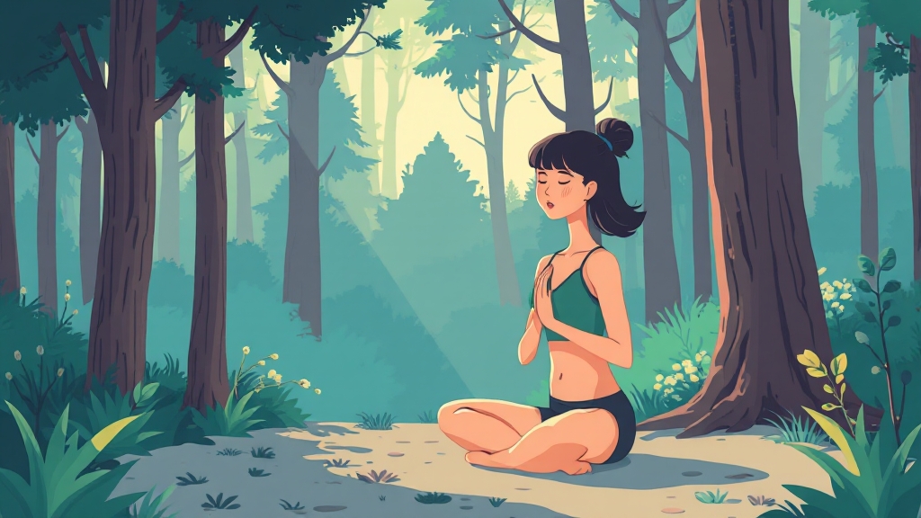 공황발작 대처법: 호흡 조절 & 이완 (cartoon 스타일)