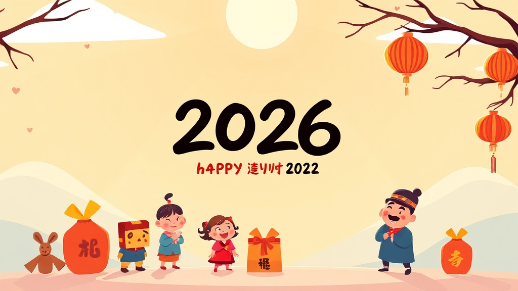 새해 인사말의 중요성 (cartoon 스타일)