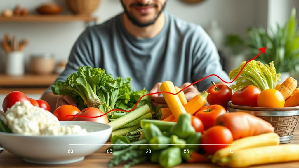 혈당 관리, 채소 섭취로 시작하는 똑똑한 방법 (realistic 스타일)