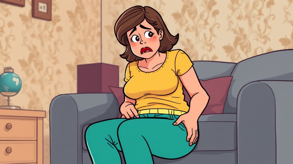 요실금, 혹시 나도? 자가 진단 (cartoon 스타일)