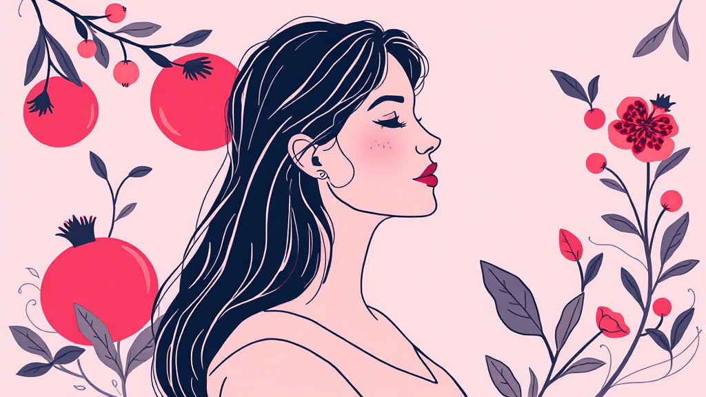 여성 호르몬과 건기식 부작용 연관성 (illustration 스타일)