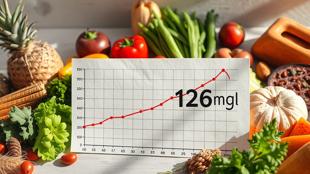 공복혈당 관련 질환과 진단 (realistic 스타일)