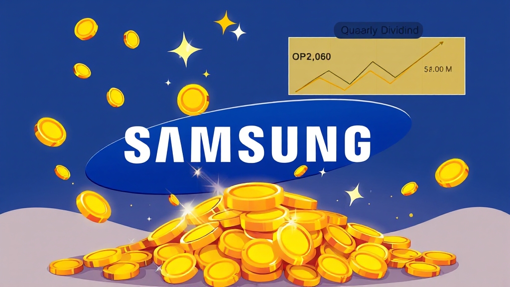 삼성전자 배당금 핵심 정보 (cartoon 스타일)