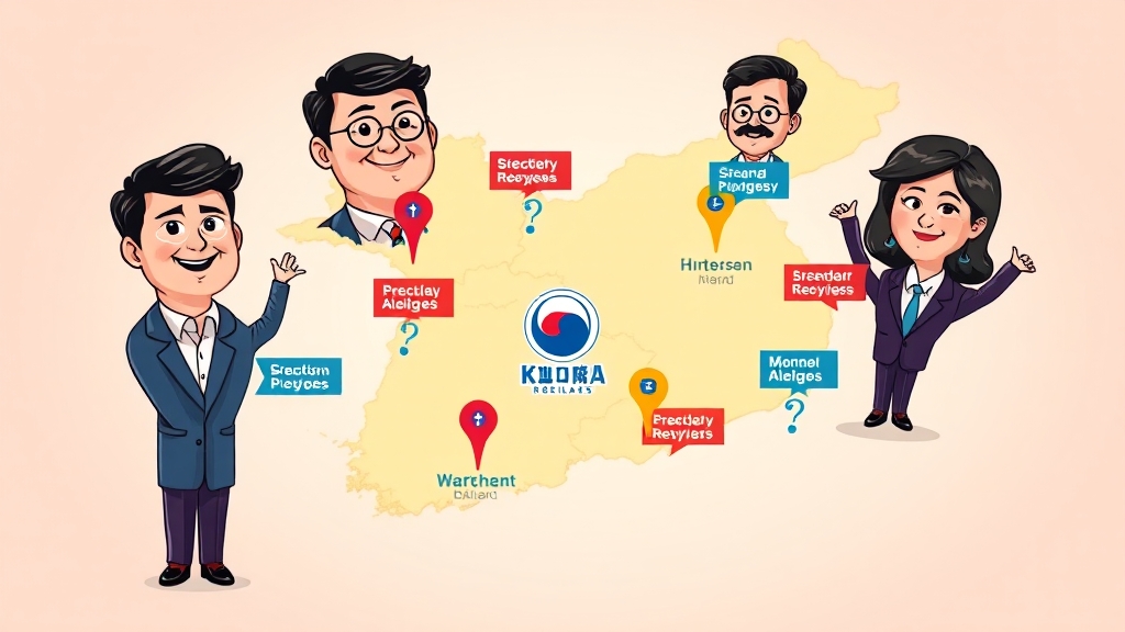 주요 후보, 어떤 공약을 내세웠을까요? (cartoon 스타일)