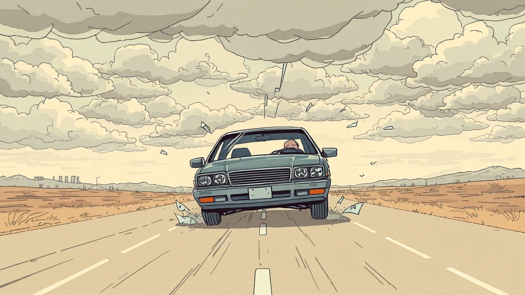 무면허 운전 사고, 보험 처리는? (illustration 스타일)