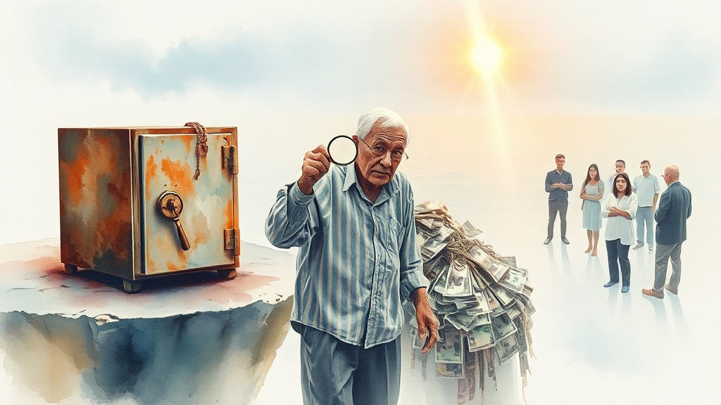 기초연금, 문제점은 없나요? (watercolor 스타일)