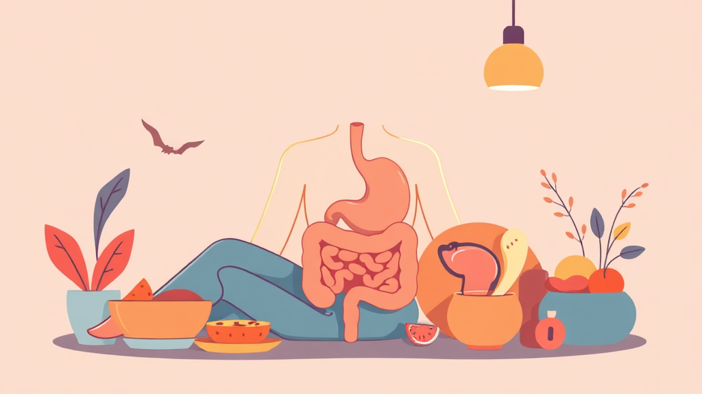 생활 습관 개선으로 관리 (illustration 스타일)