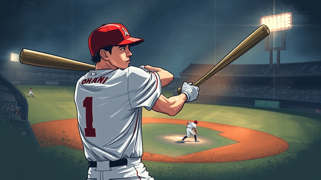 팔 각도와 타격 성적의 관계 (illustration 스타일)