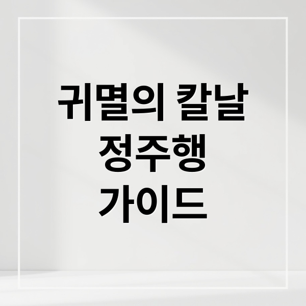 귀멸의 칼날
정주행
가이드 (귀멸의 칼날 OTT 시청법)