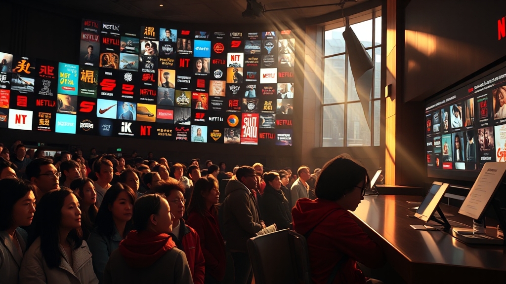 넷플릭스, 단순 플랫폼 넘어선 영향력 (realistic 스타일)