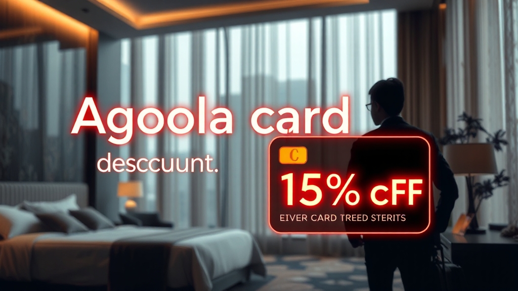 아고다 카드사별 할인 혜택 비교 (realistic 스타일)