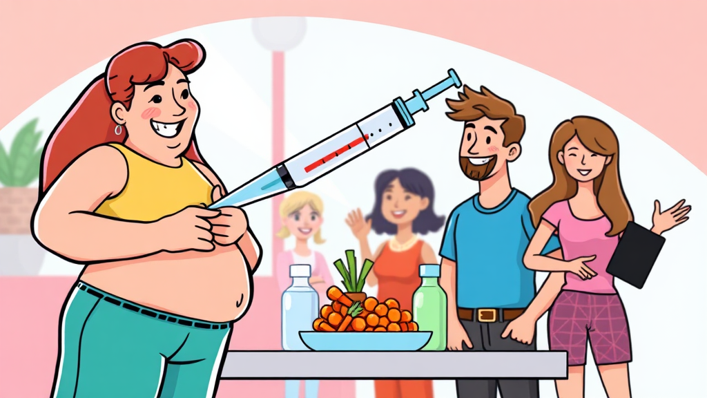 위고비, 어떻게 사용하나요? (cartoon 스타일)