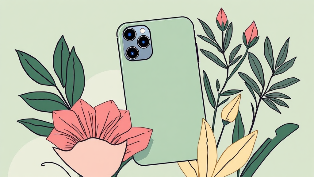 아이폰17 세이지 그린, MZ세대를 사로잡는 색상 마케팅 (illustration 스타일)