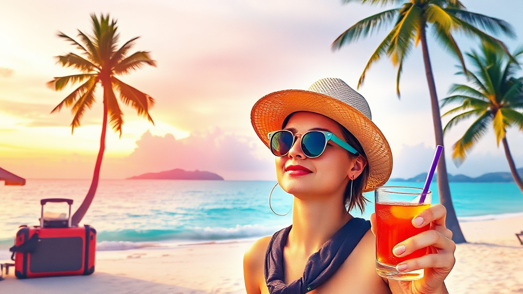 푸꾸옥 여행, 이것만 챙겨가세요! (watercolor 스타일)