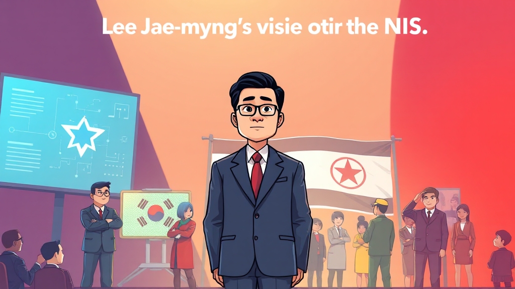 국정원장 임명 배경, 철학 (cartoon 스타일)