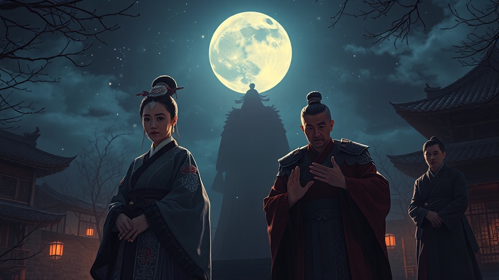 등장인물 음모와 갈등 (realistic 스타일)