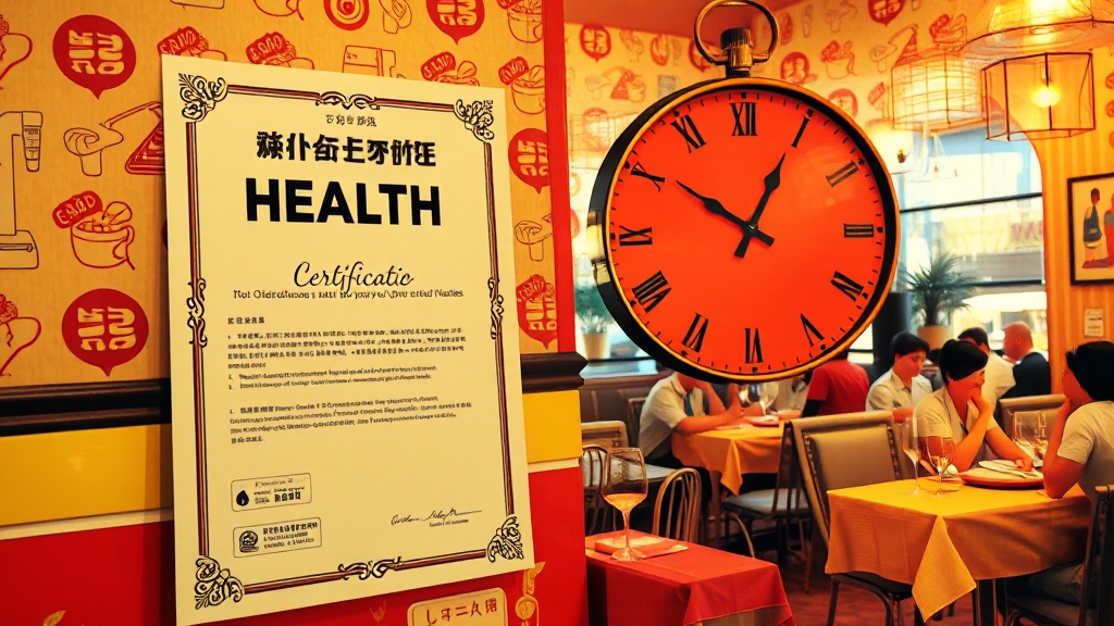 보건증 유효기간 및 재발급 (popart 스타일)