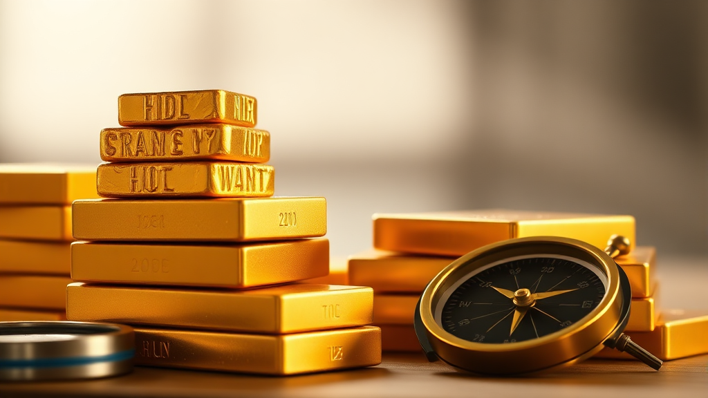 금 투자, 장기적인 관점으로! (realistic 스타일)