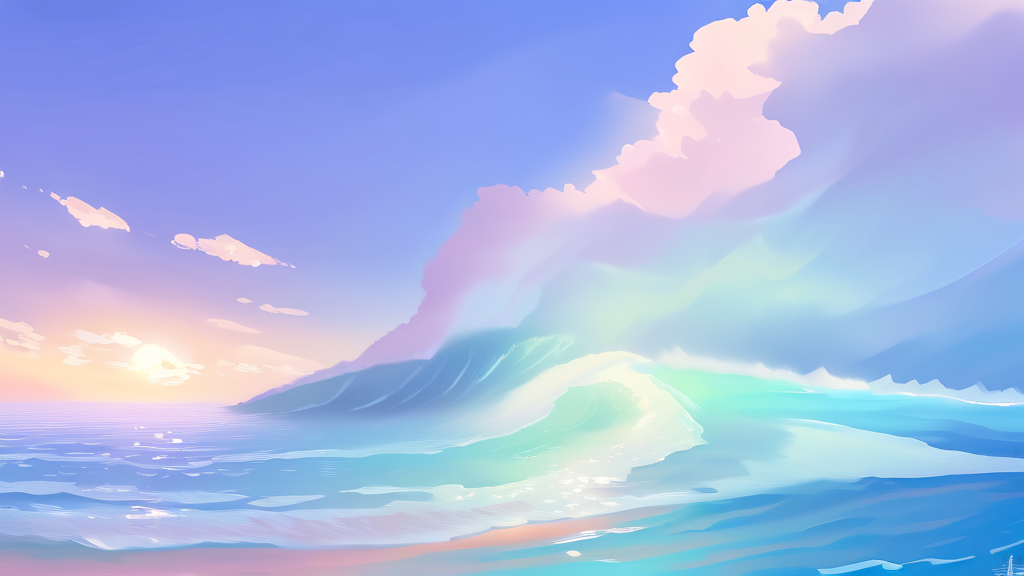 메모리 시장 현황 및 수요 예측 (watercolor 스타일)