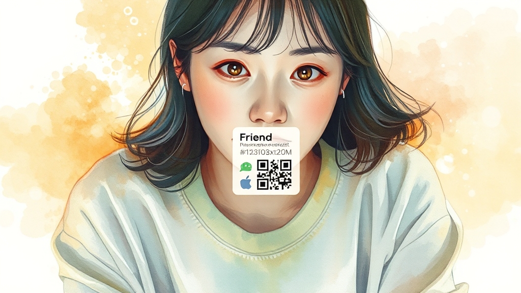 친구 추가 방법과 주의사항 (watercolor 스타일)