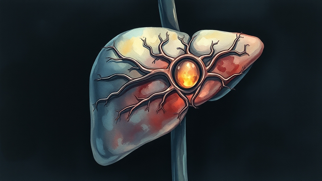 담관암이란? 종류와 원인 (watercolor 스타일)