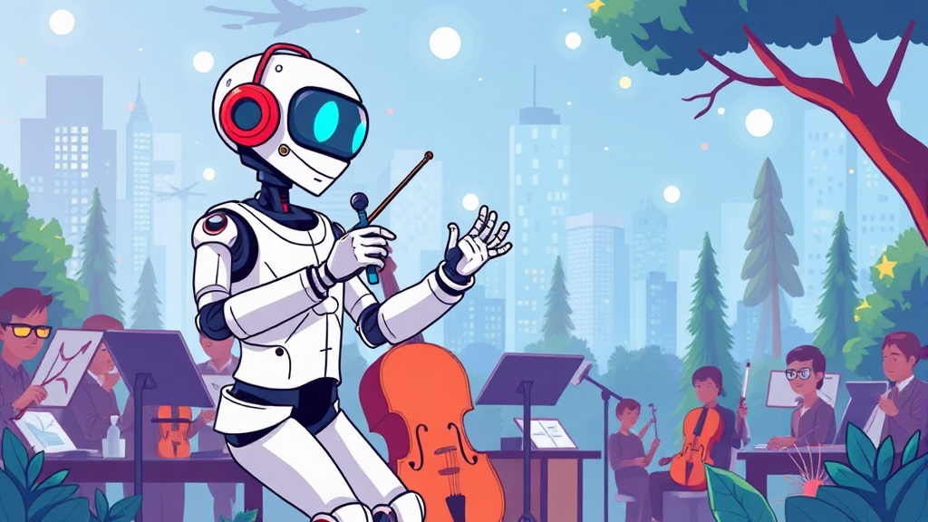 2026년 AI 기술 트렌드 (cartoon 스타일)