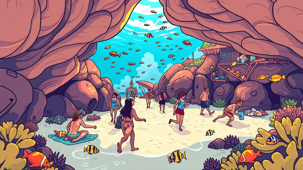 푸꾸옥 패키지, 인기 코스는? (cartoon 스타일)