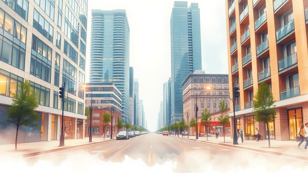 성공적인 건물주를 위한 필수 조건과 전략 (watercolor 스타일)