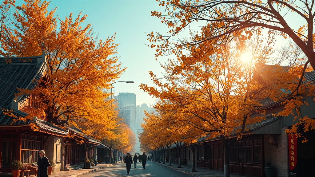 추분: 지역별 날씨와 향후 전망 (realistic 스타일)