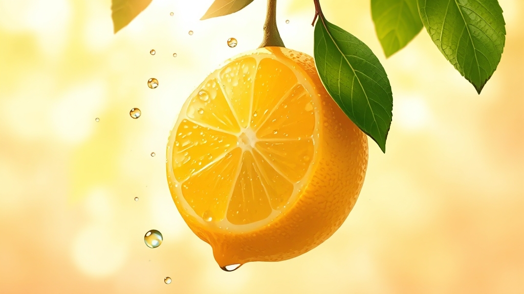 레몬수의 놀라운 효능 (illustration 스타일)