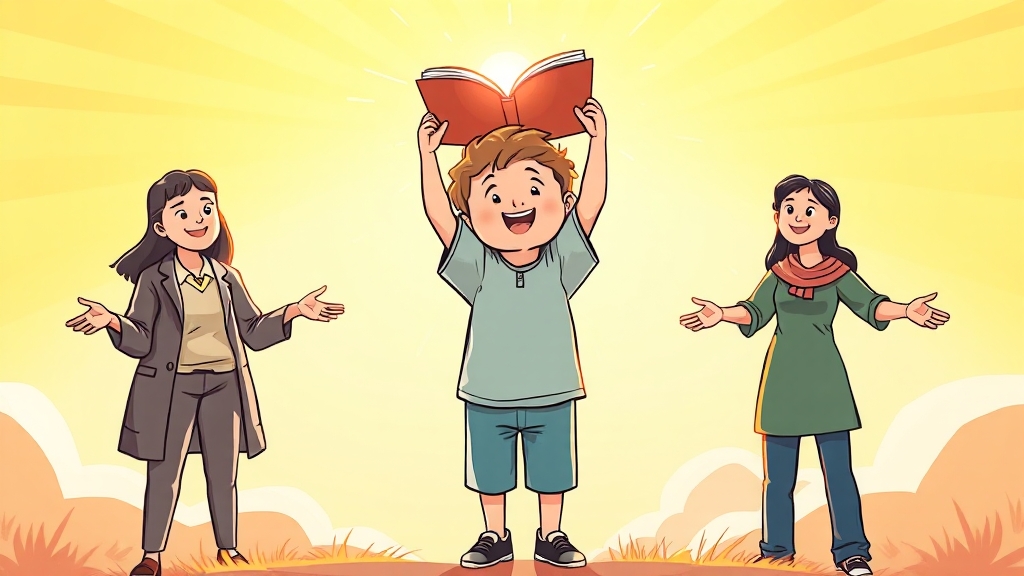 난독증 극복 사례: 희망을 보다 (cartoon 스타일)