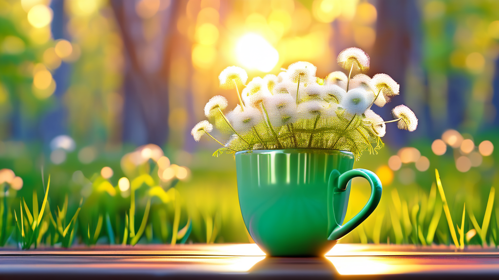 봄 건강 관리, 쑥으로 시작하는 현명한 선택 (realistic 스타일)