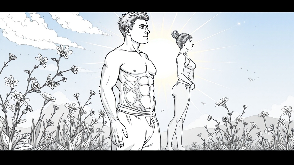 뱃살, 왜 빼야 할까요? (illustration 스타일)
