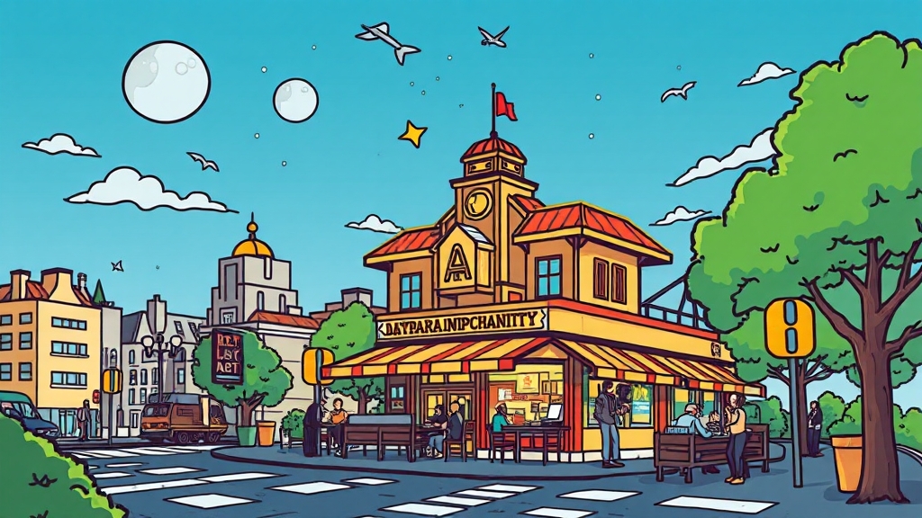 구글 지도 Gemini 통합: 사용자 경험 변화 (cartoon 스타일)