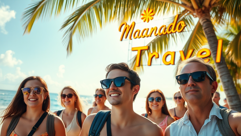 마나도 여행 시 주의사항 (realistic 스타일)