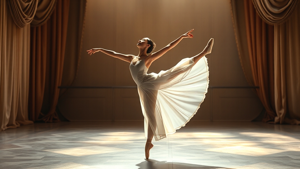 도지원 배우의 발레 경력과 숨겨진 이야기 (realistic 스타일)