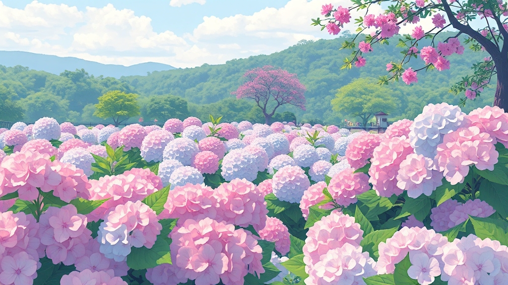 화담숲, 왜 예약해야 할까? (illustration 스타일)