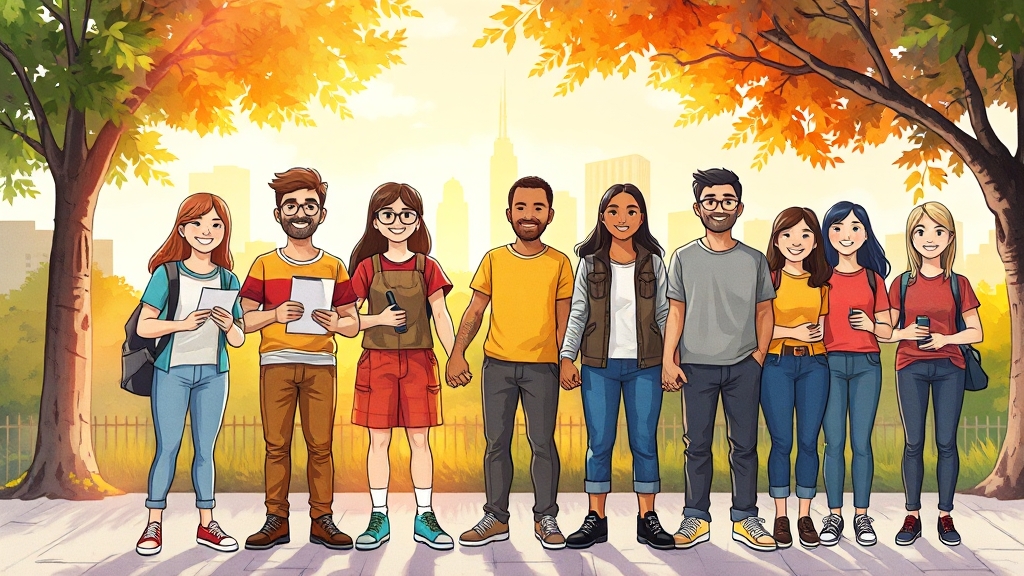 다양한 자원봉사 프로그램 유형 (cartoon 스타일)