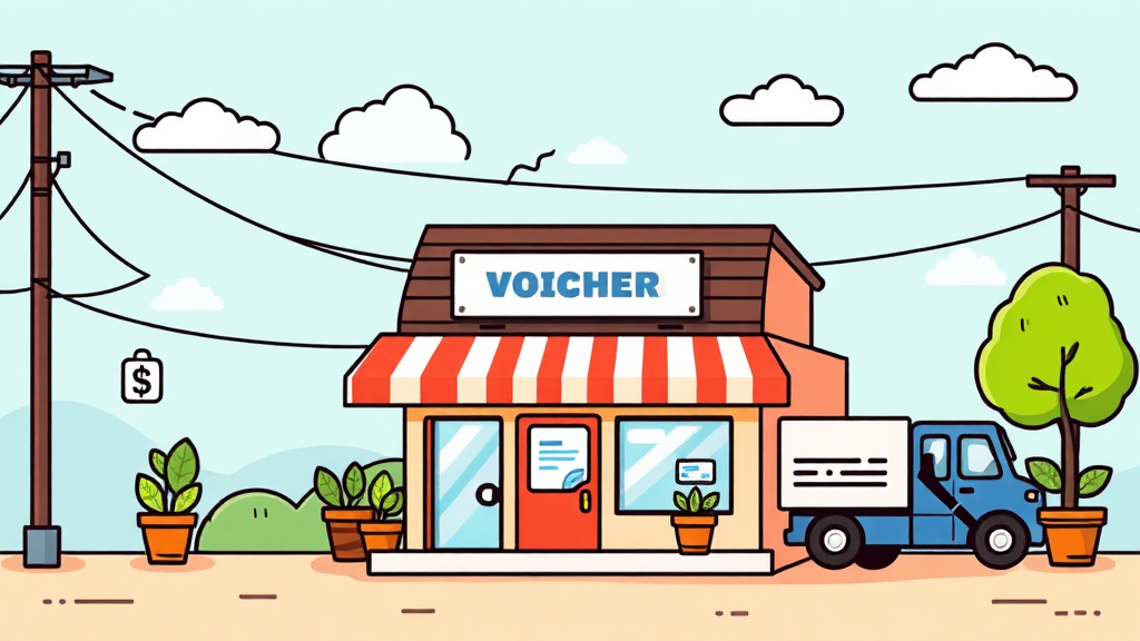 경영안정 바우처, 무엇을 지원하나요? (cartoon 스타일)