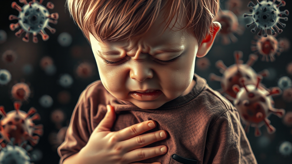 장염이란 무엇일까요? (realistic 스타일)