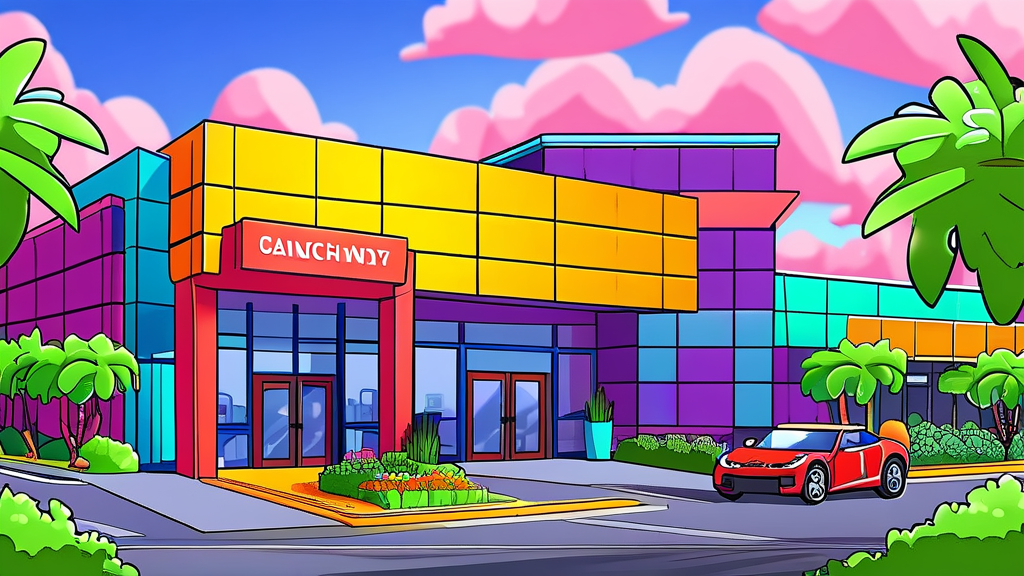 자동차 담보대출, 은행 vs 비은행권 비교 분석 (cartoon 스타일)