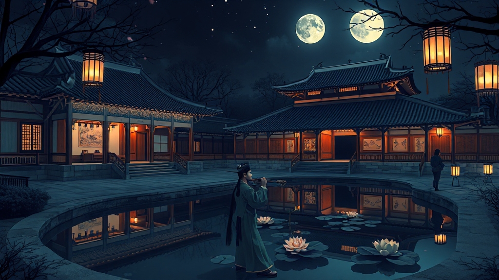 달빛기행, 특별한 야간 경험 (illustration 스타일)