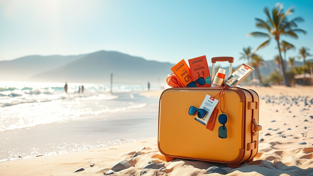 여행 상품 & 프로모션 (realistic 스타일)