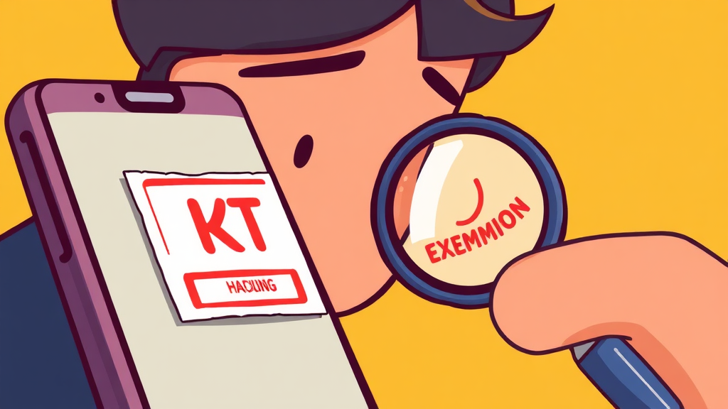 KT 위약금 면제 및 보상 안내 (cartoon 스타일)