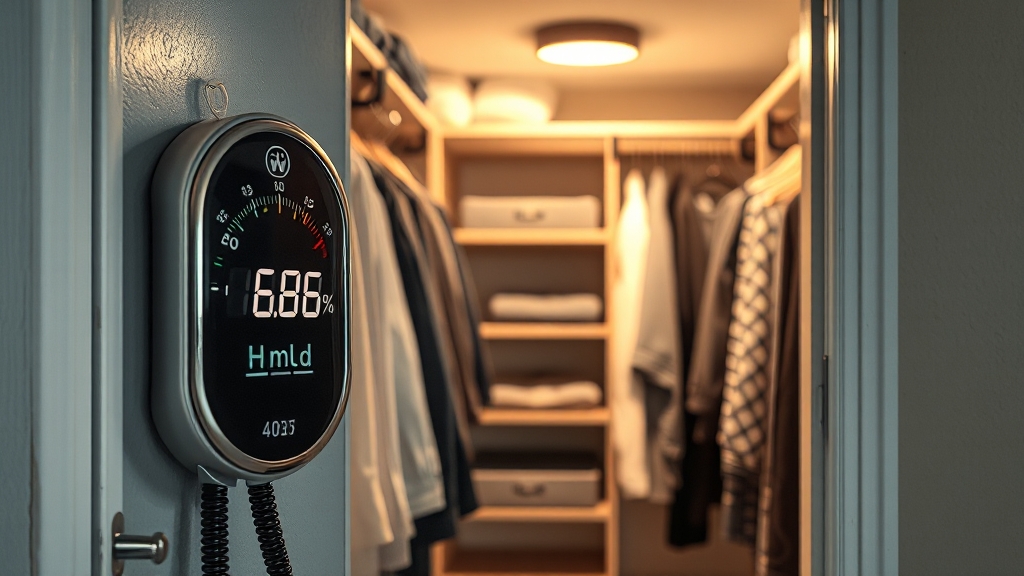 습도 체크 및 관리의 중요성 (realistic 스타일)